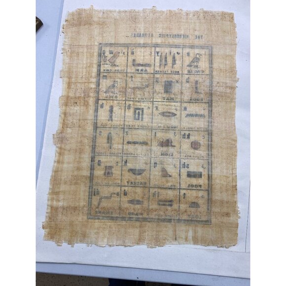 Papyrus Art Hieroglyphic Alphabet By Ani Papyrus - Picture 9 of 9